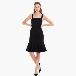 NEW J. Crew Stretch Faille Dress Fluted Hem NWT